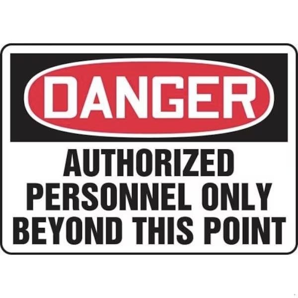 Accuform OSHA DANGER SAFETY SIGN AUTHORIZED FRMADM132VA FRMADM132VA - main